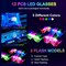 260 PCS Glow in the Dark Party Supplies, New Year Party Favors - 20 Foam Glow Sticks, LED Glasses, Bunny Ear Headbands and 200 Glow Sticks for Kids or Adults